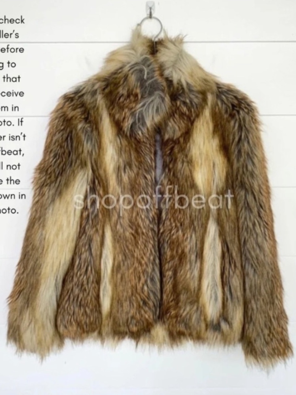 Zadig & Voltaire Fame Faux Fur Jacket Small